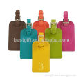 colorful can do logo pu luggage tag, custom pu luggage tag